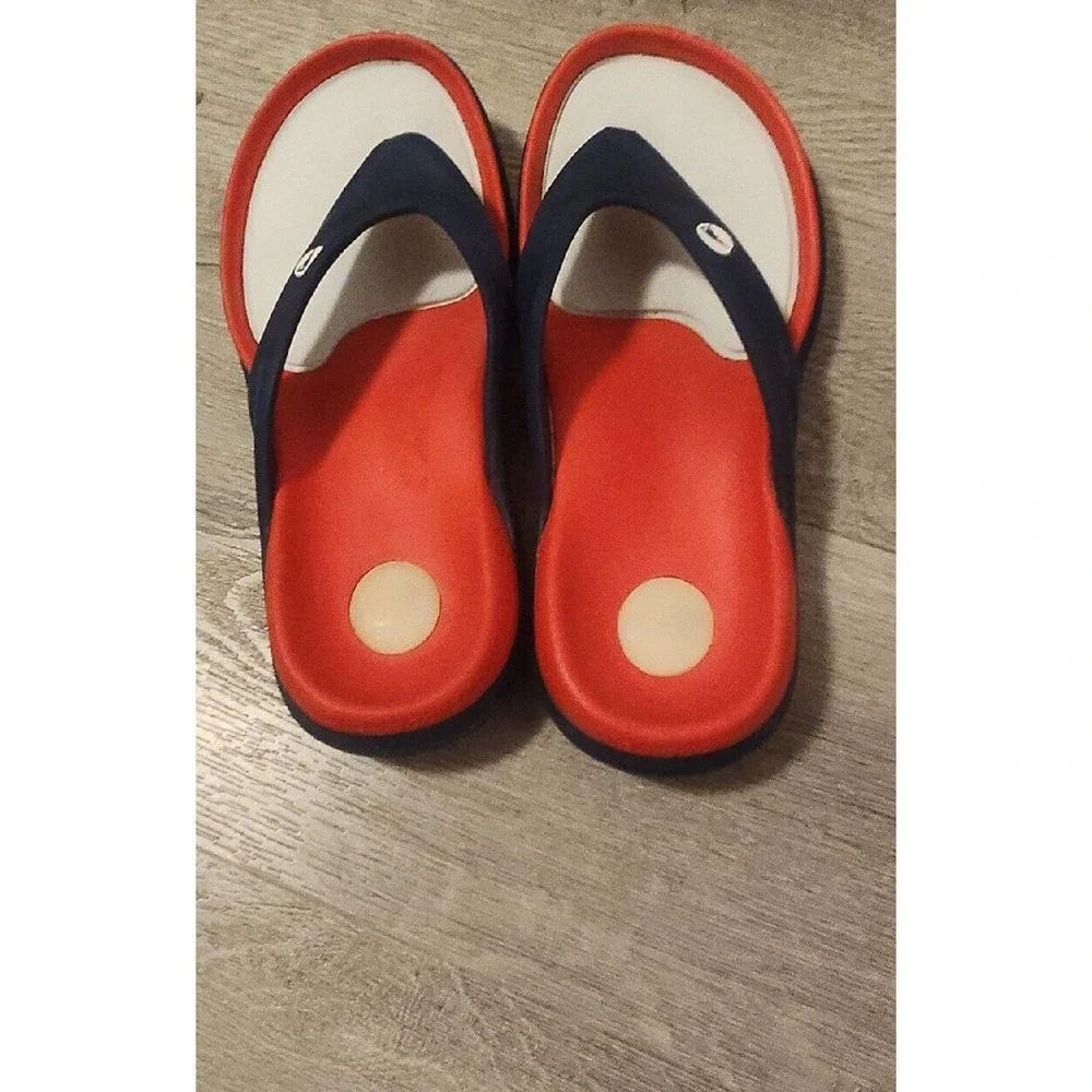 NEW‎ ENGLAND PATRIOTS SLIP SANDALS FLIP FLOPS HAWAIIAN JELLY W10/M8